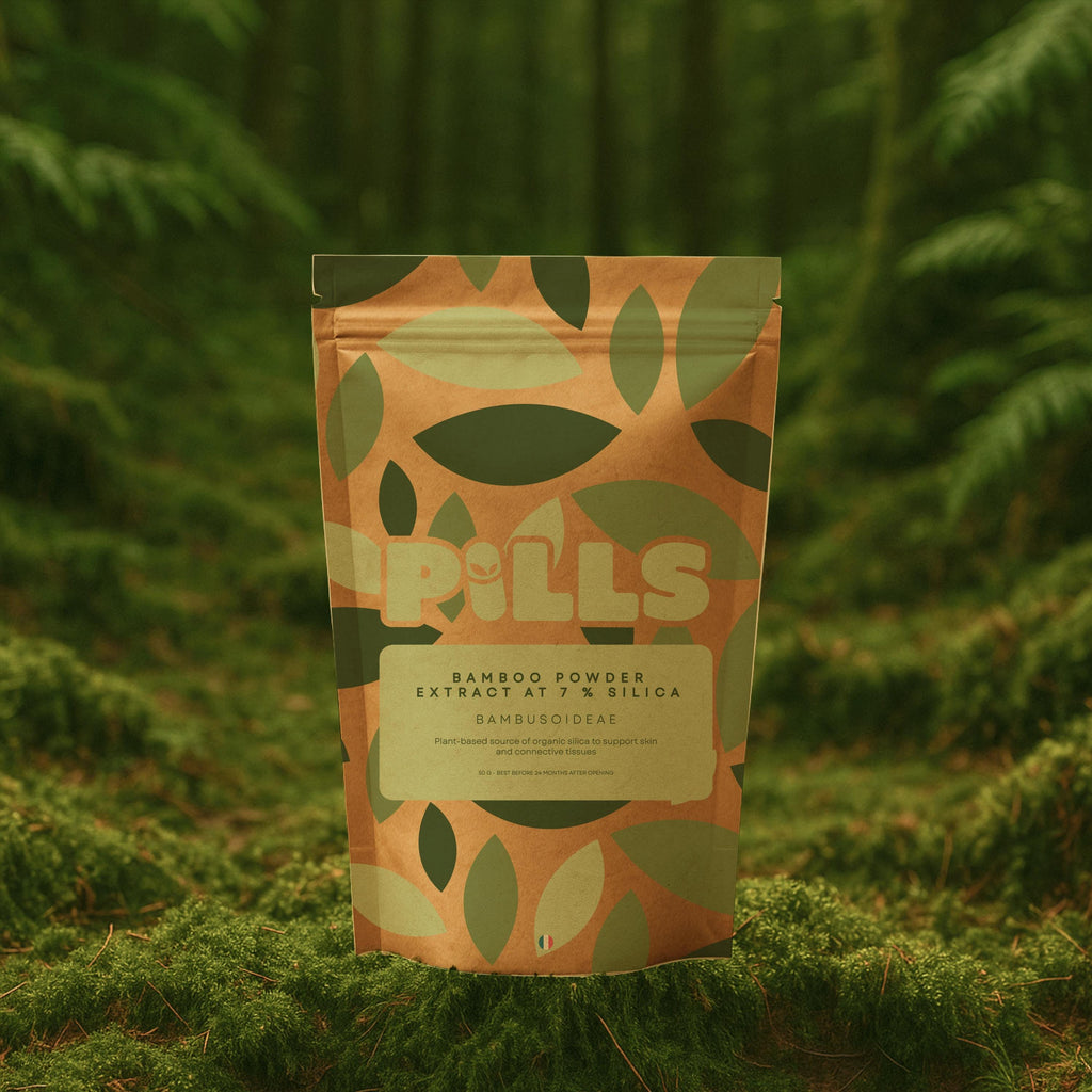 Bamboo • Powder extracted at 7% silica, non-encapsulated • Nails, hair, skin • 25g 50g 100g