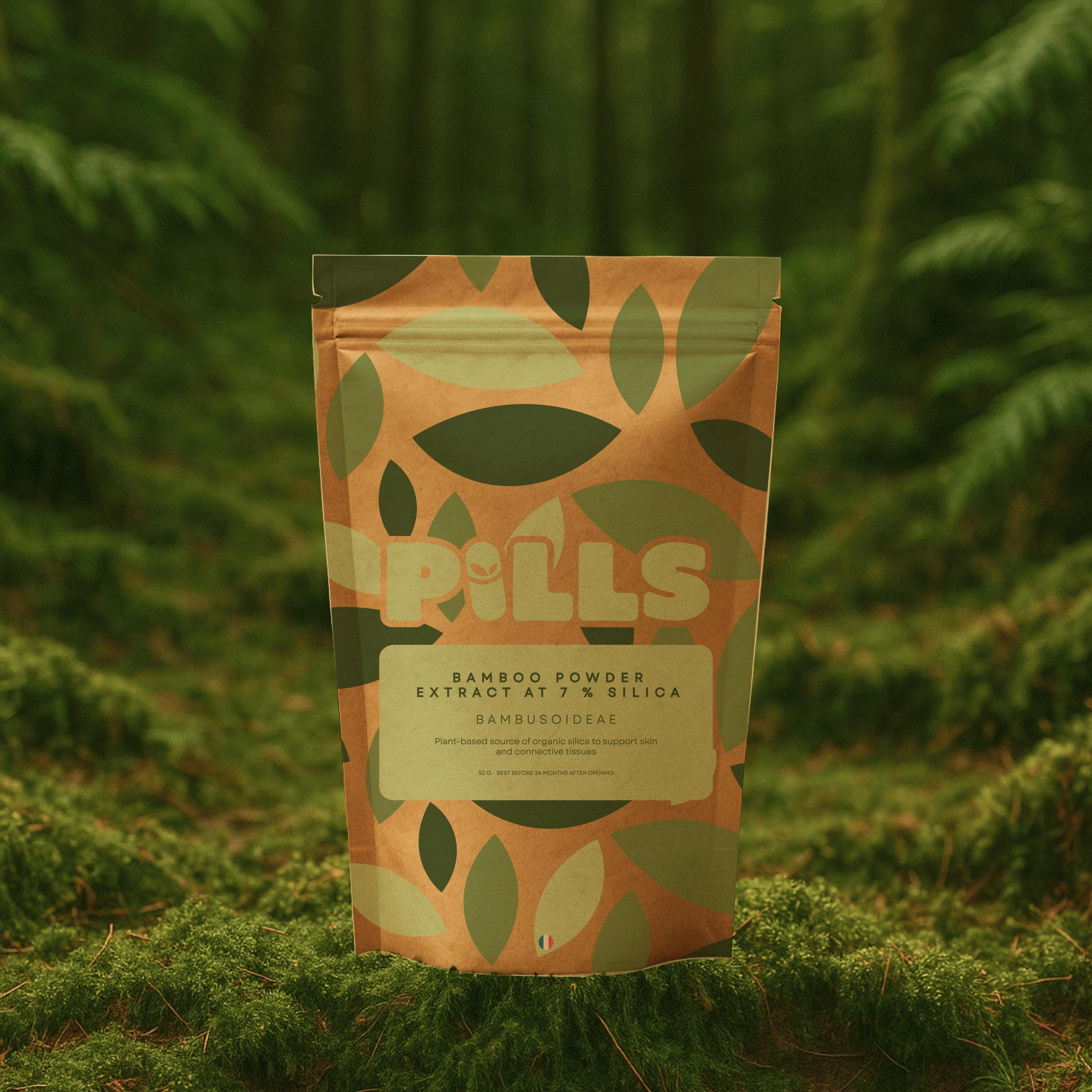 Bamboo • Powder extracted at 7% silica, non-encapsulated • Nails, hair, skin • 25g 50g 100g